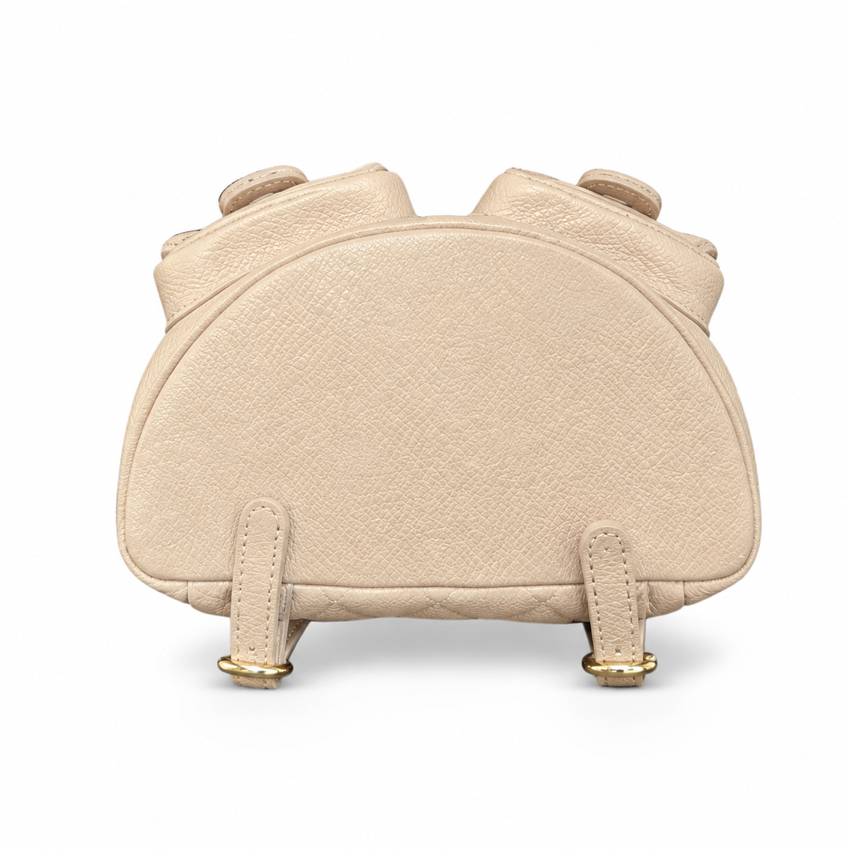 Chanel Duma Caviar Backpack | CC Turn-Lock Gold Chain Ivory Beige — 20.5x20cm