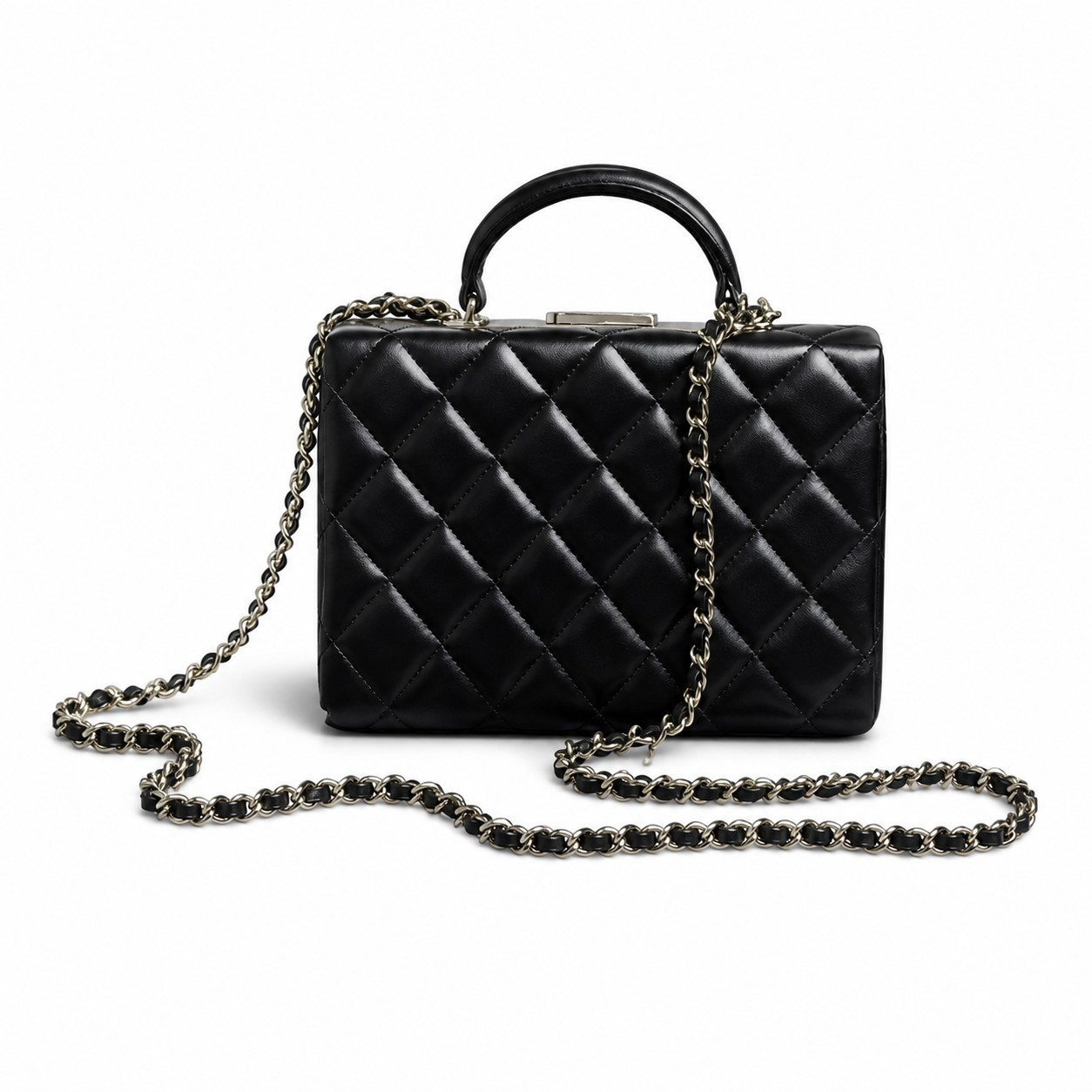 Chanel Mini Classic Quilted Flap Bag Black Lambskin | Gold CC Turn-Lock — 18cm