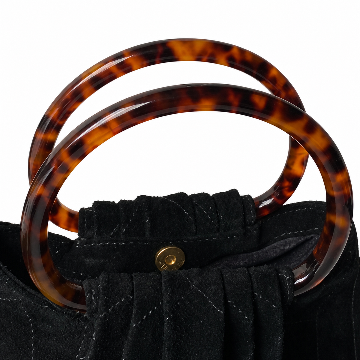 Chanel Classic Quilted Top Handle Handbag | CC Turn-Lock Chain Strap — 24cm