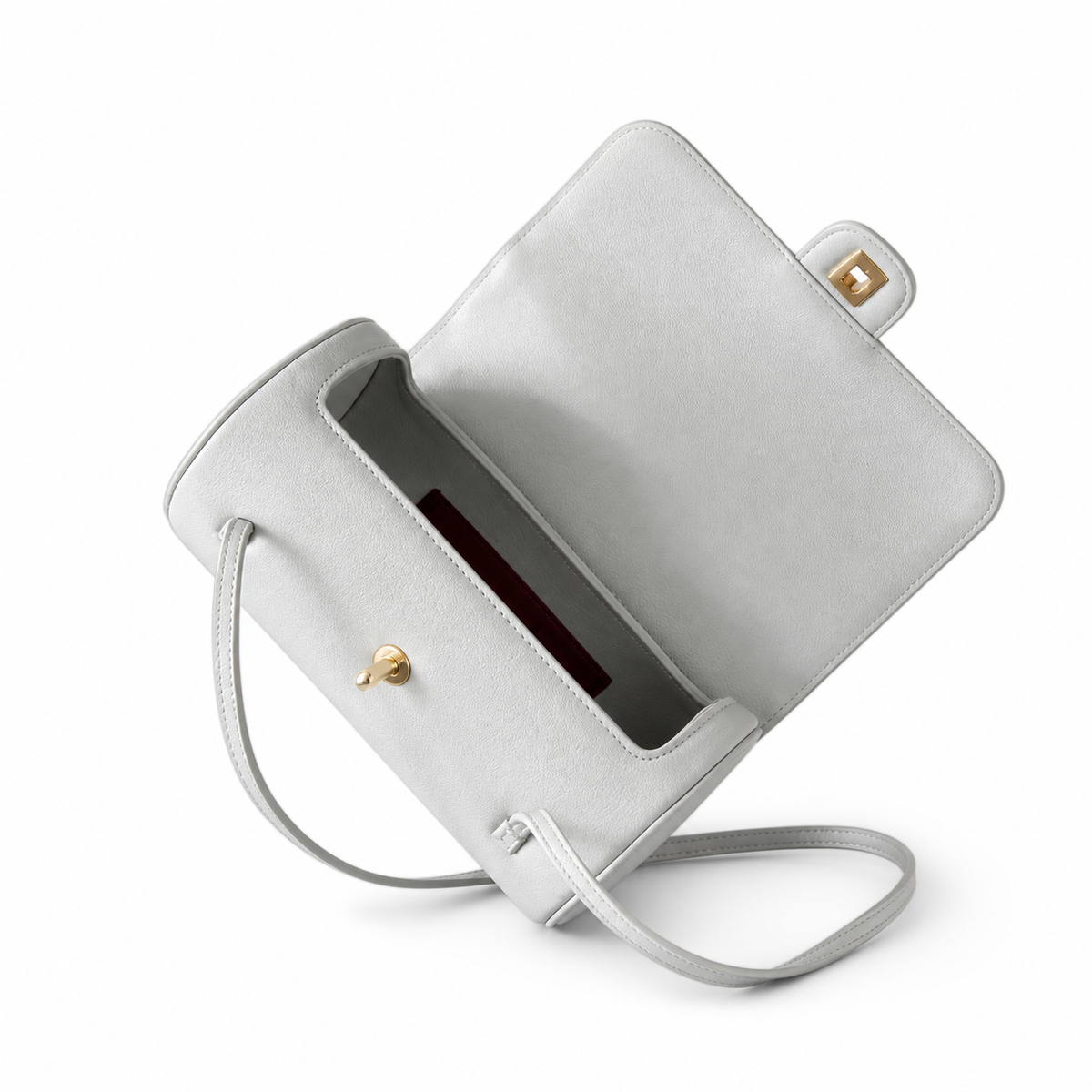 Chanel Powder Blue Caviar Cylindrical Shoulder Bag | Twin Flat Strap — 20cm