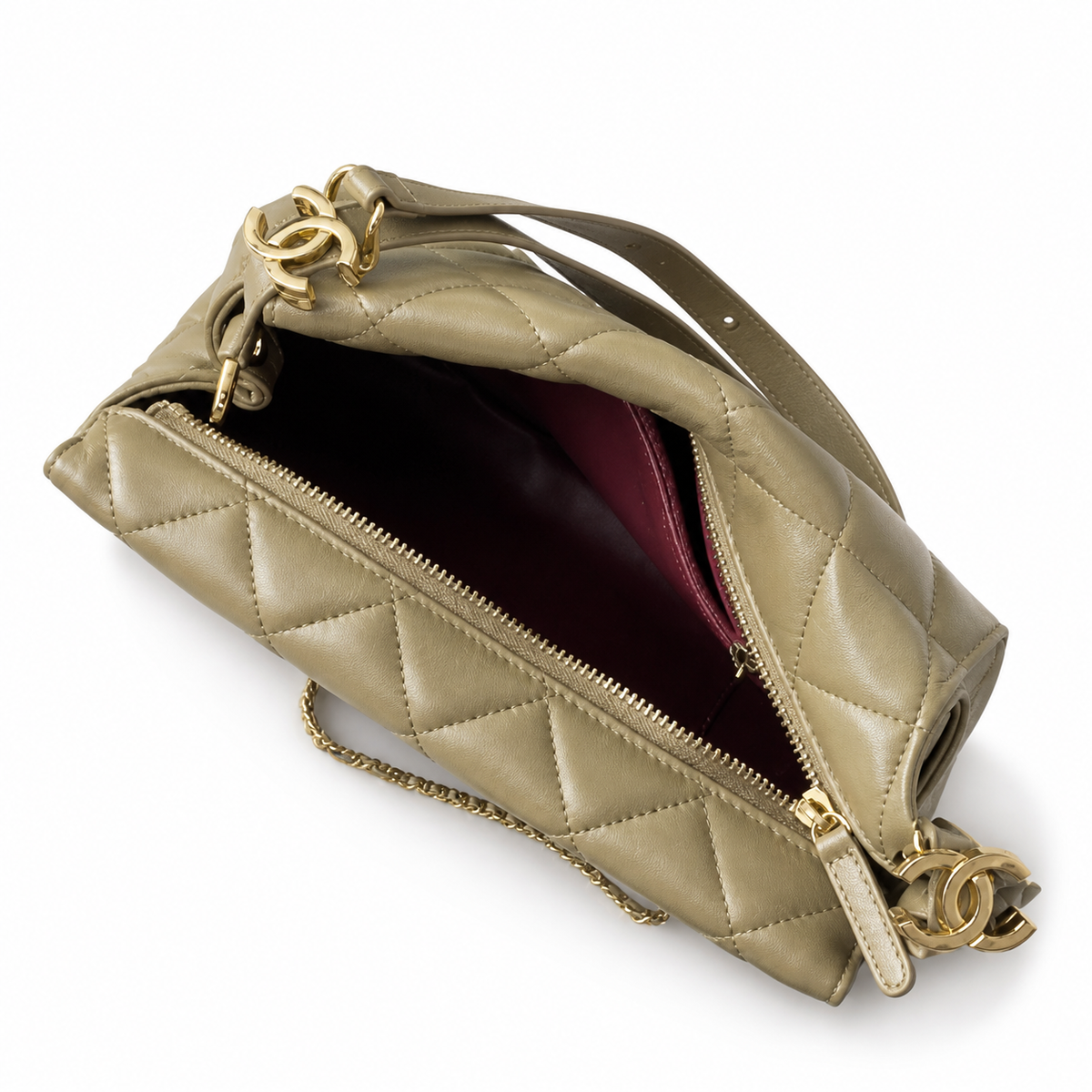 Chanel Classic Quilted Large Flap Bag | CC Hardware & Gold Chain — 29cm
