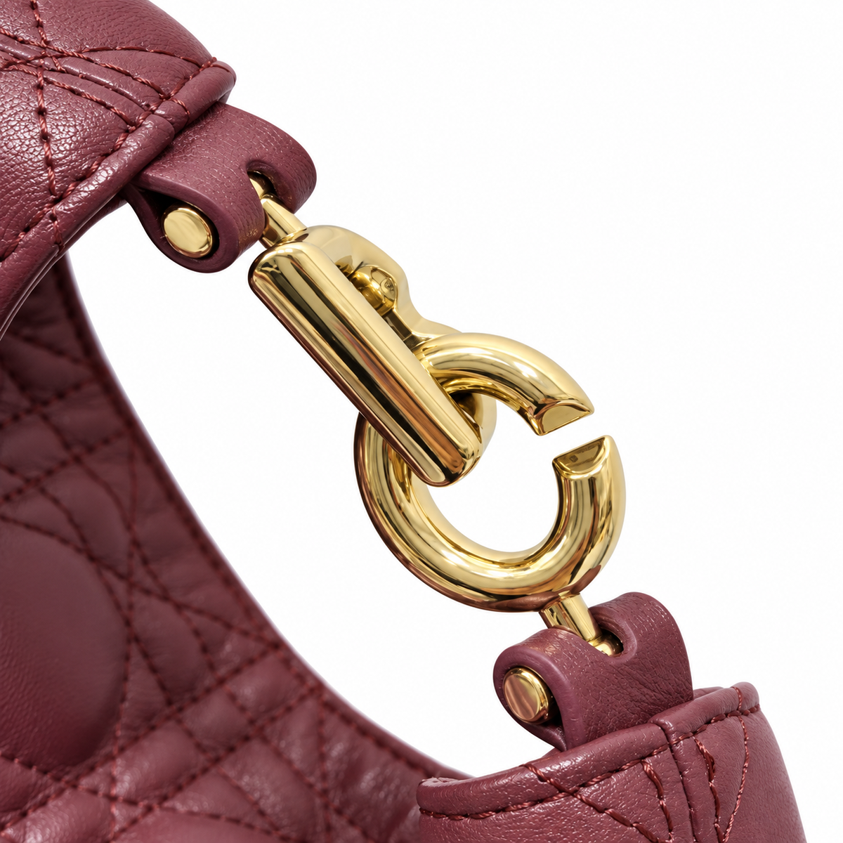 Dior Cannage Top Handle Crossbody Bag