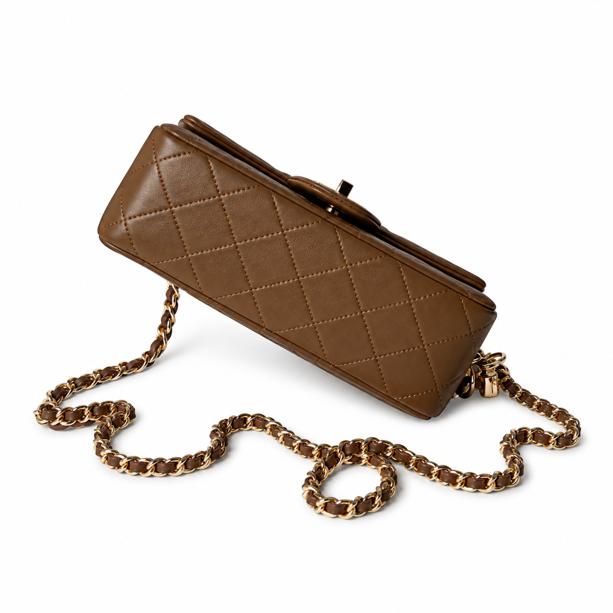 Chanel Quilted Two-Tone Shoulder Bag 20×13×7cm