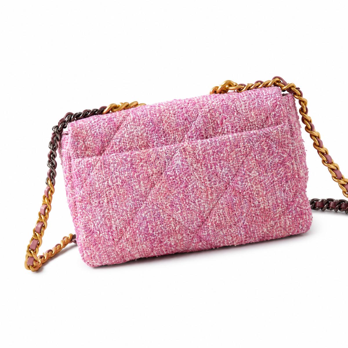 Chanel Classic Quilted Flap Bag | CC Turn-Lock Leather Chain Strap — 16x26cm