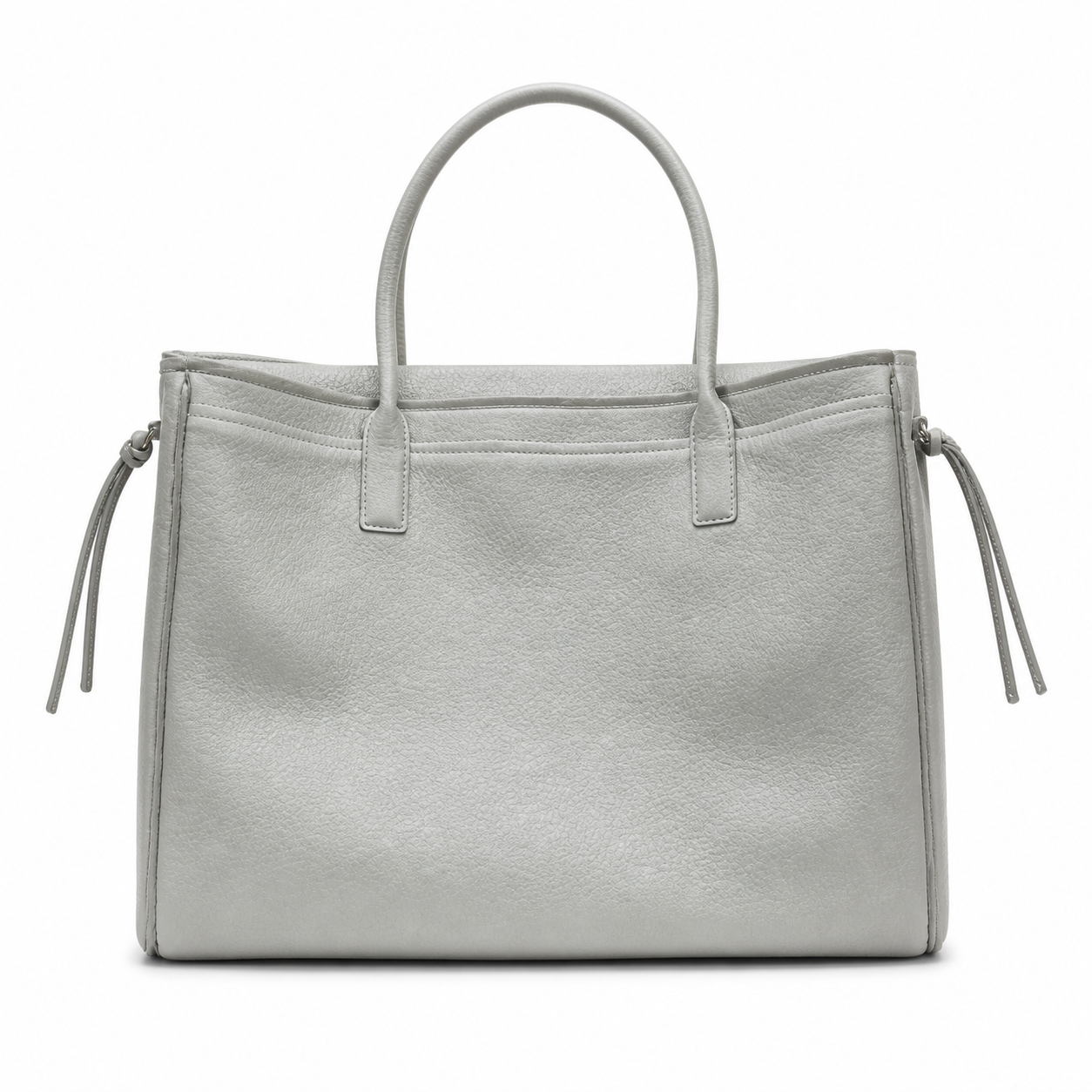 Chanel Large Neo Executive Tote Pearl Grey Grained Calfskin | Gold CC Turn-Lock — 43cm