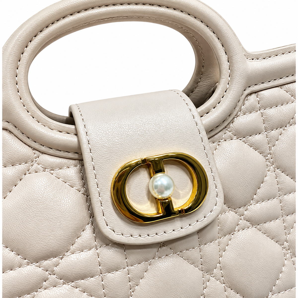 Dior Cannage Quilted Convertible Flap Bag