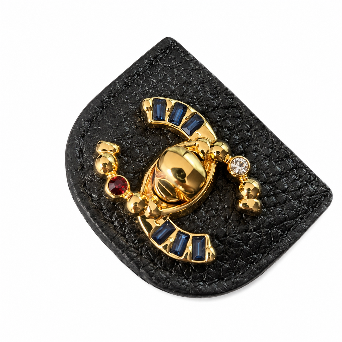 Chanel Black Caviar Classic Flap Bag | Gold CC Turn-Lock & Crystal Letter Charms Chain