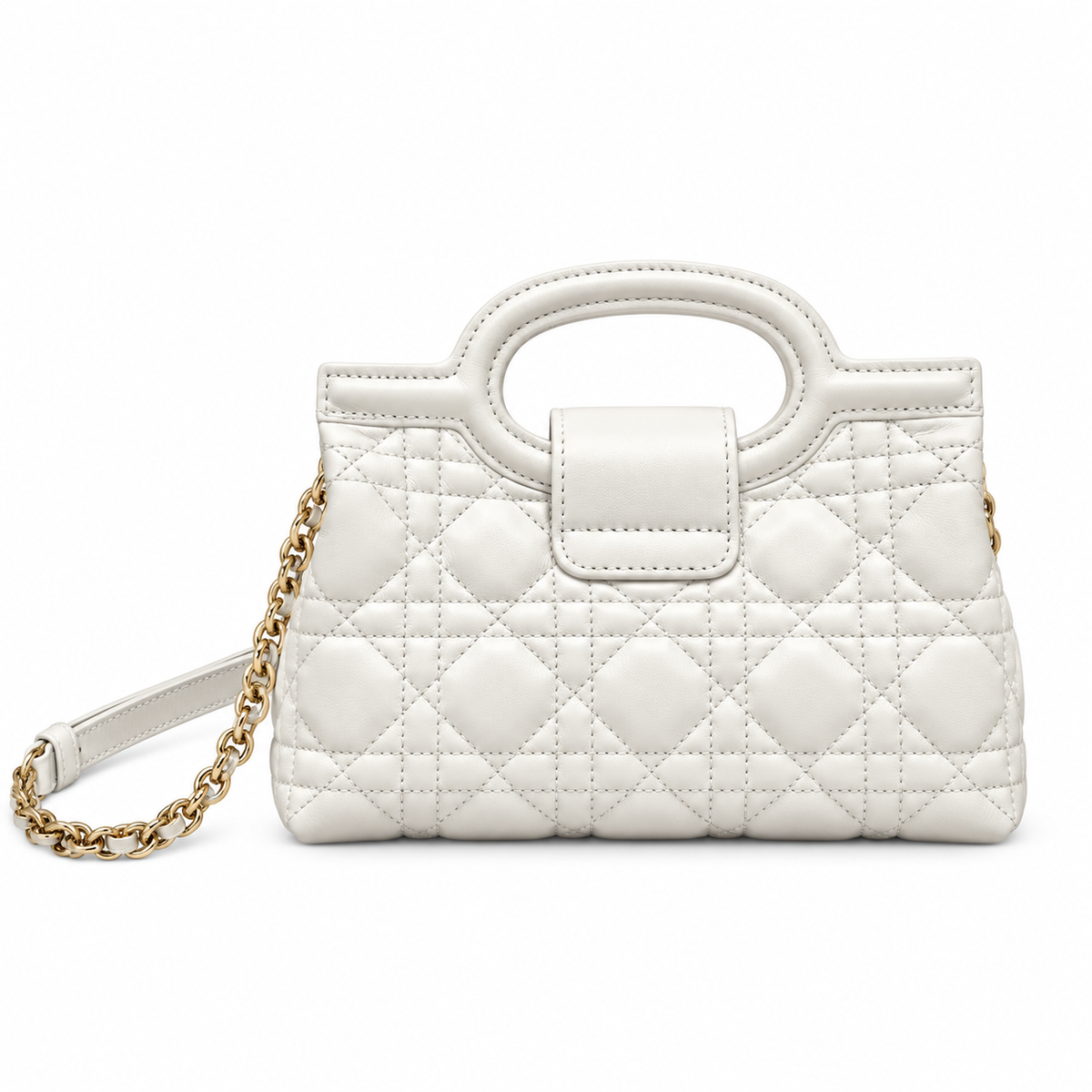 Dior Cannage Quilted Convertible Flap Bag 18.5cm