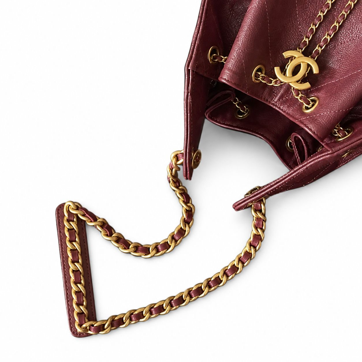 Chanel Classic Quilted Large Top Handle Tote Bag | CC Turn-Lock Chain Strap — 40cm
