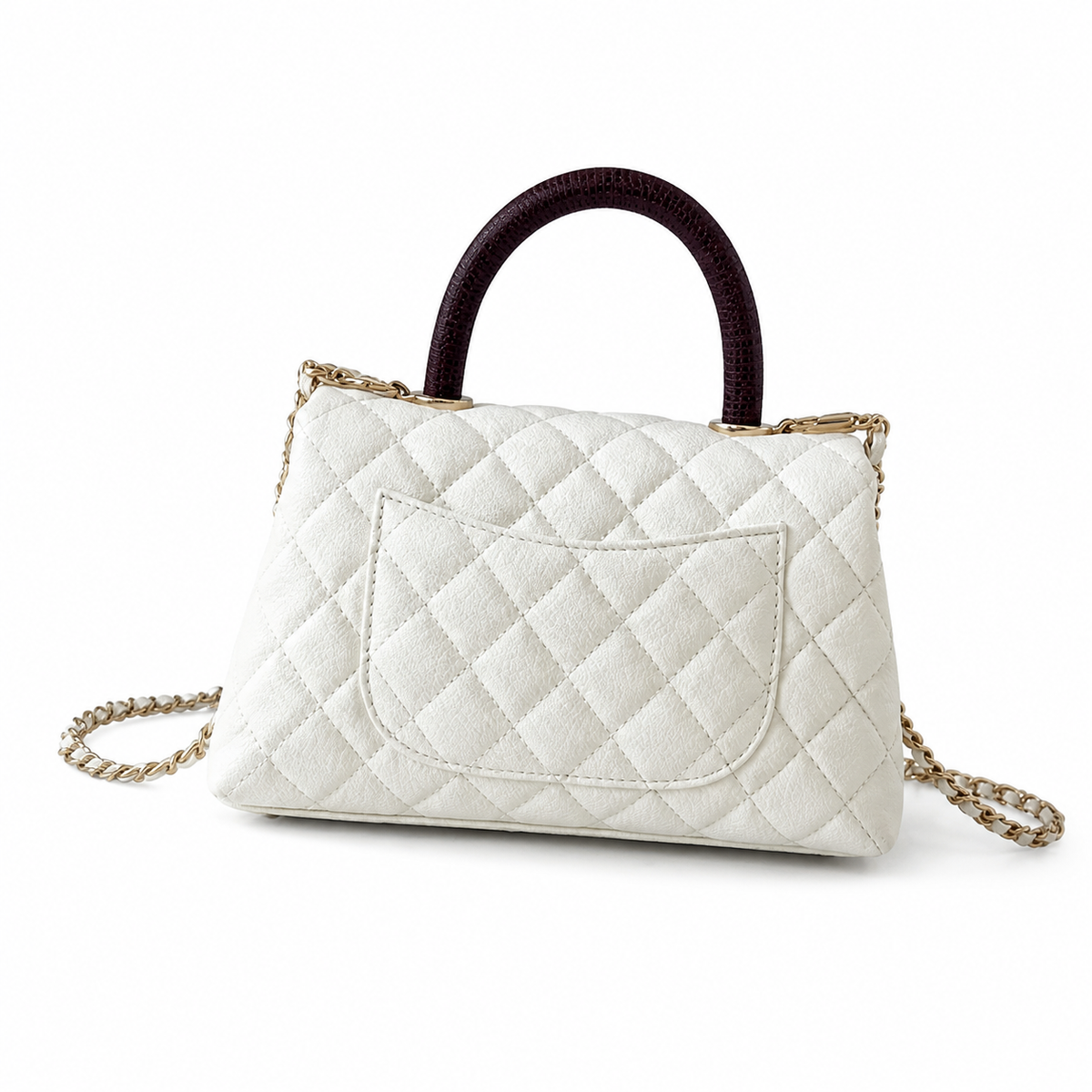 Chanel Classic Quilted Flap Bag | CC Turn-Lock Leather Chain Strap — 24cm