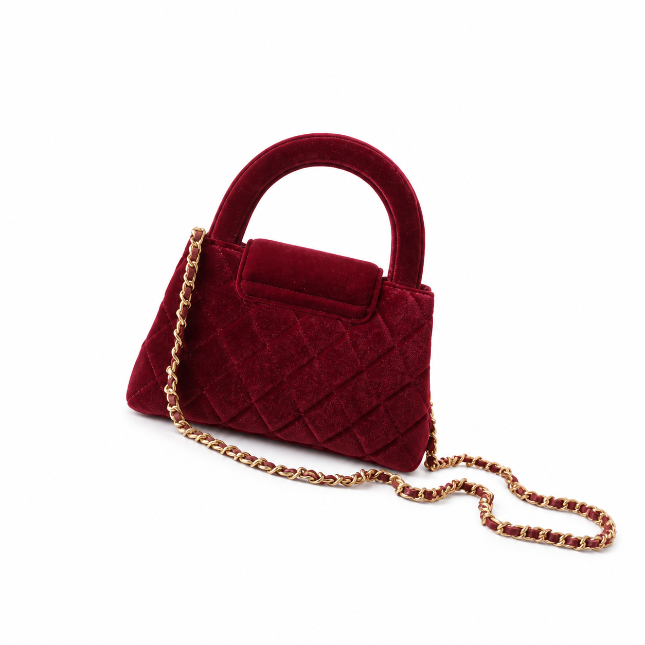 Chanel Classic Quilted Mini Flap Bag | CC Turn-Lock Leather Chain Strap — 13cm
