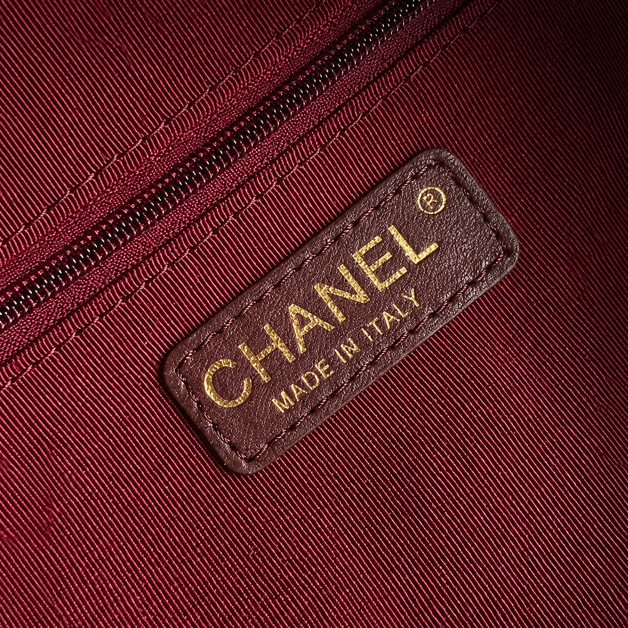 Chanel Deep Burgundy Lambskin Square-Quilt Camera Bag | Antique Gold CC, Side Pockets & Double Chain with Leather Strap