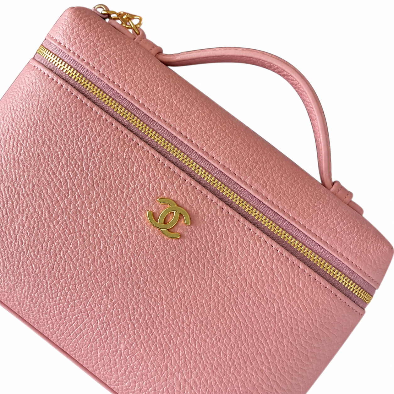 Chanel Burgundy Caviar Leather CC Flap Bag | Gold Chain — 23cm