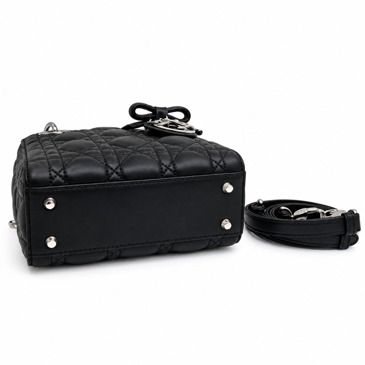 Dior Cannage Quilted Evening Flap Bag 17cm