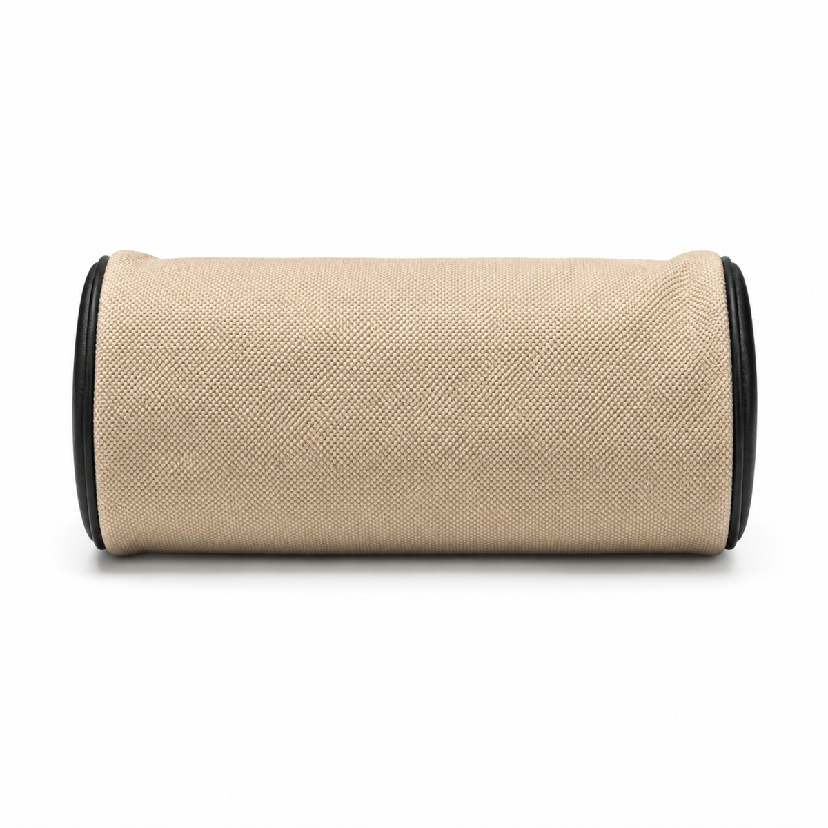 Chanel Natural Linen Camera Bag | Black CC Appliqué, Black Leather Trim & CHANEL Zip Pulls