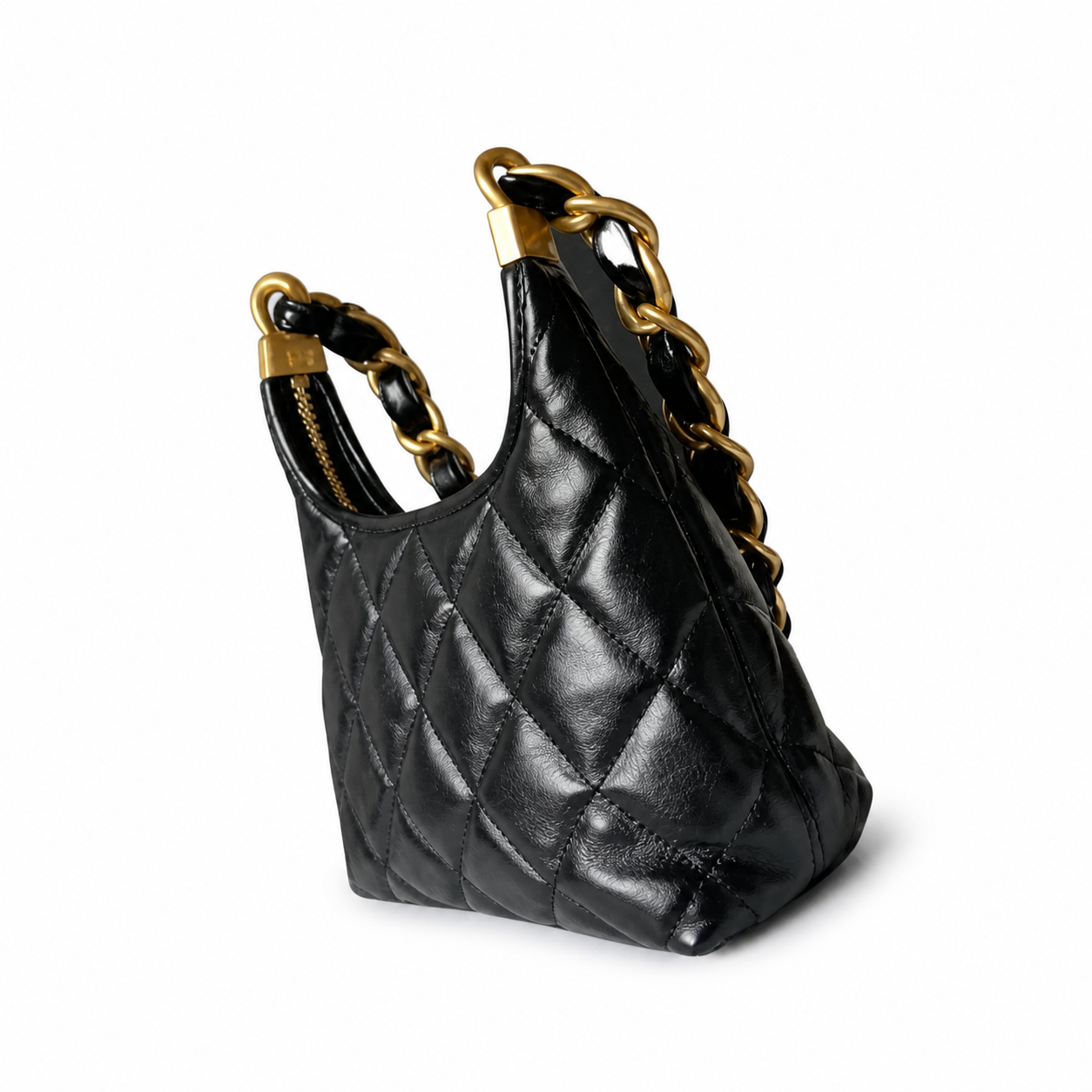 Chanel Classic Quilted Medium Flap Bag | CC Hardware & Gold Chain — 22.5cm