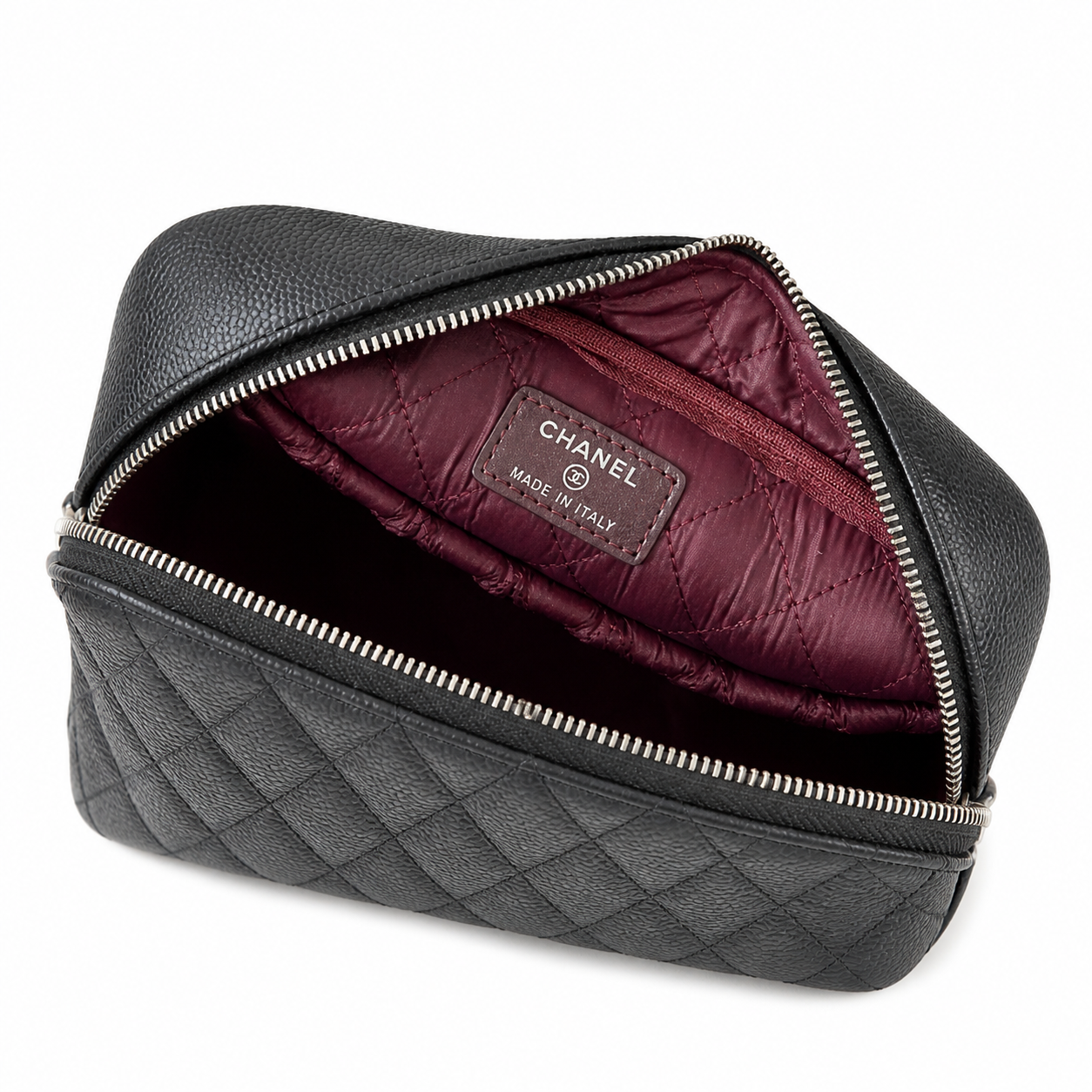Chanel CC Quilted Mini Vanity Case Bag | Built-In Mirror & Gold — 21cm