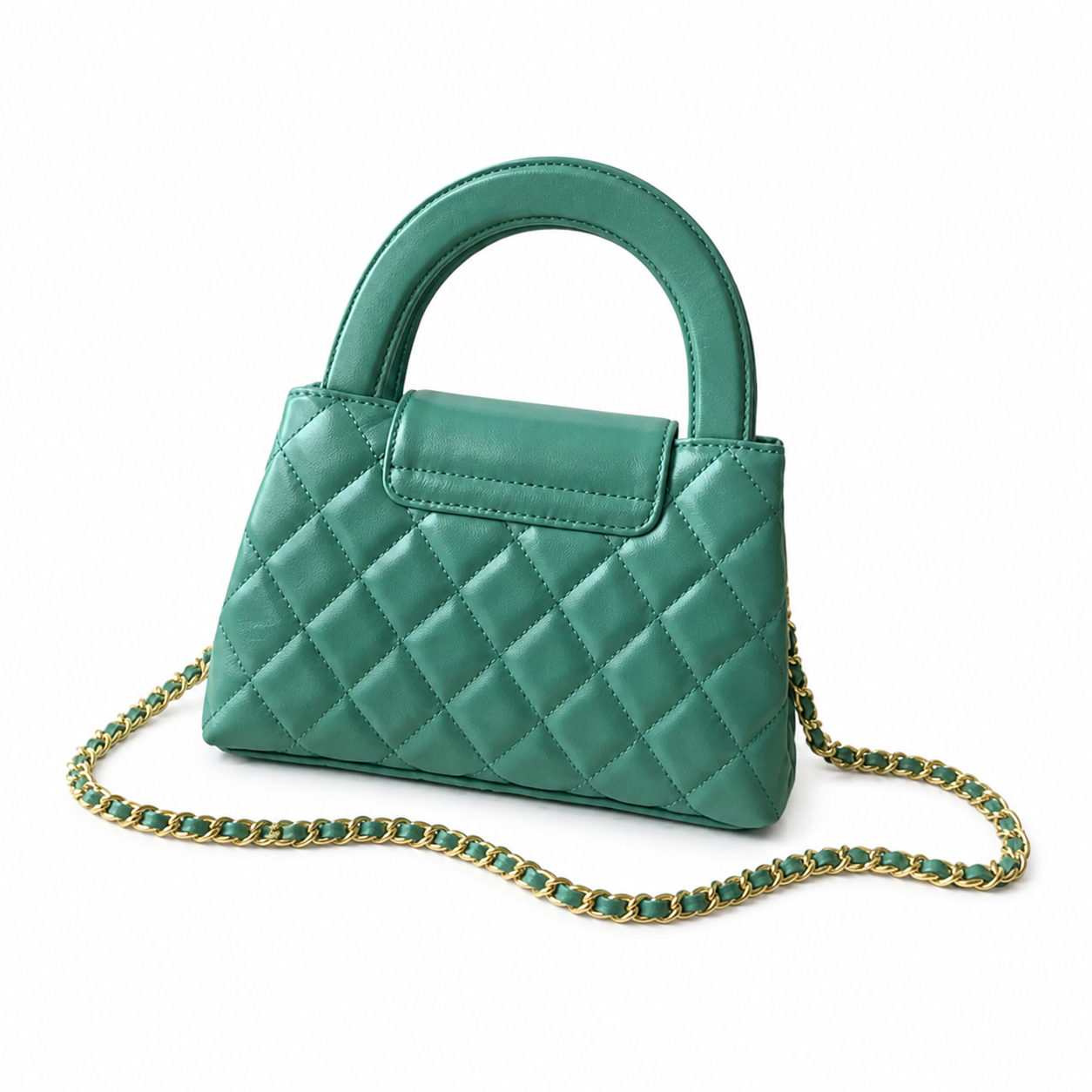 Chanel Classic Quilted Mini Flap Bag | CC Turn-Lock Leather Chain Strap — 13x19cm