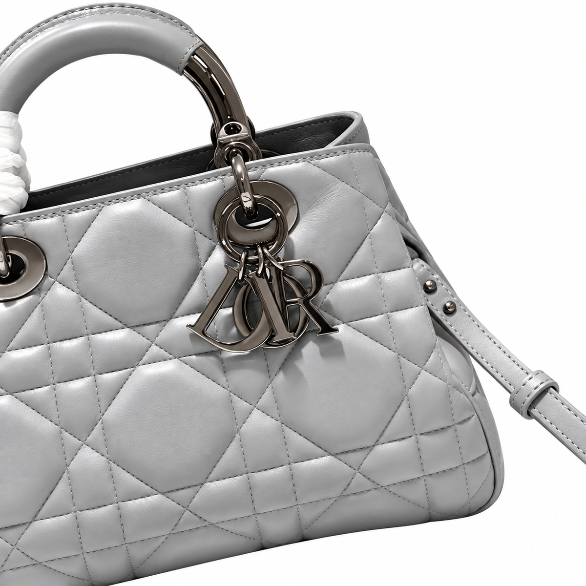 Dior Cannage Quilted Work Tote Bag 24cm