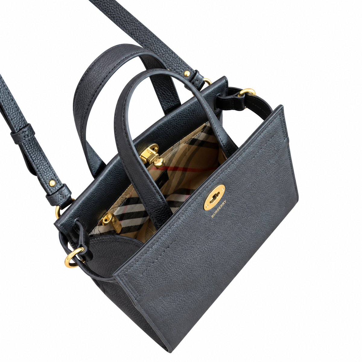 Burberry Check Compact Crossbody Bag