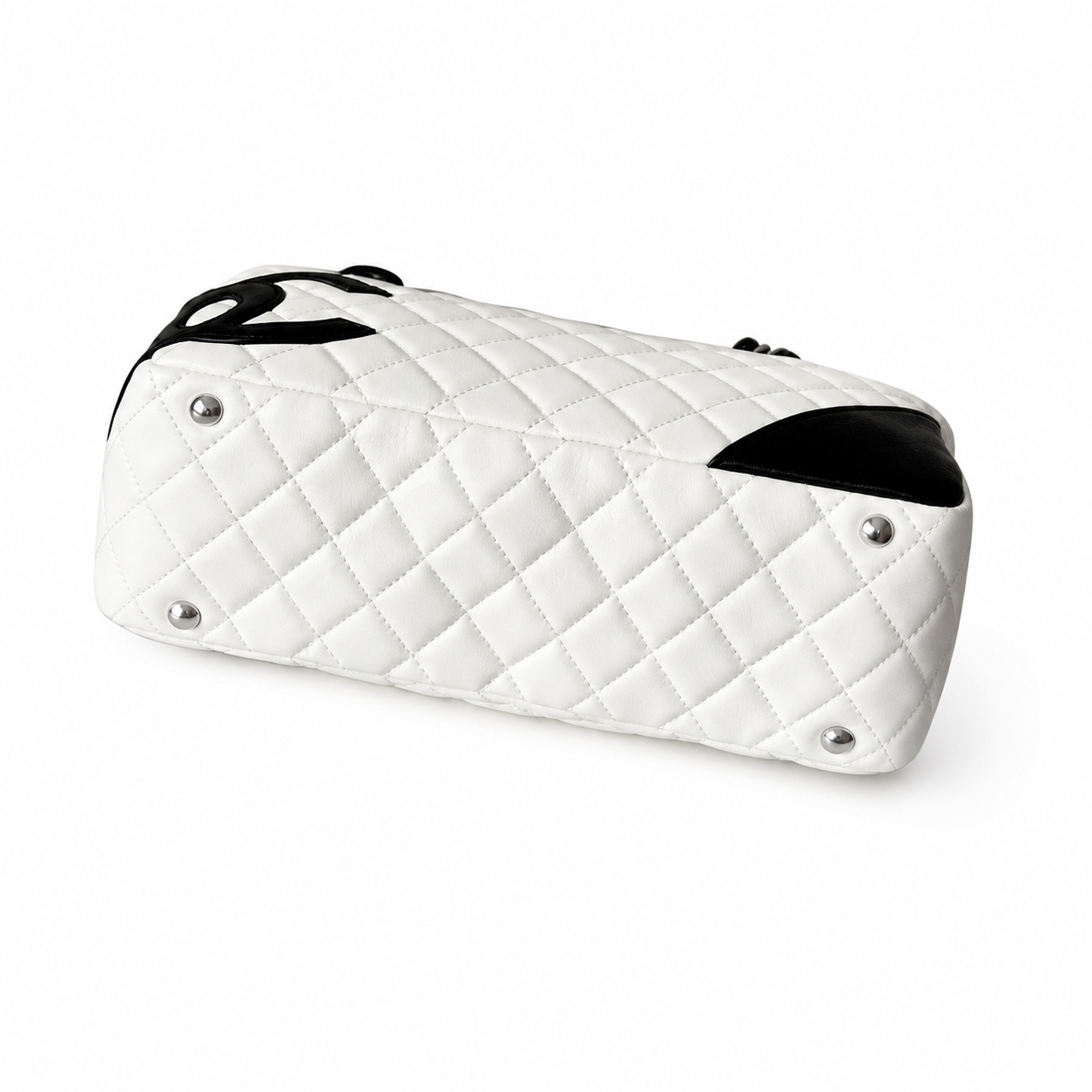 Chanel Quilted CC Medium Top Handle Bag | Detachable Chain — 27cm