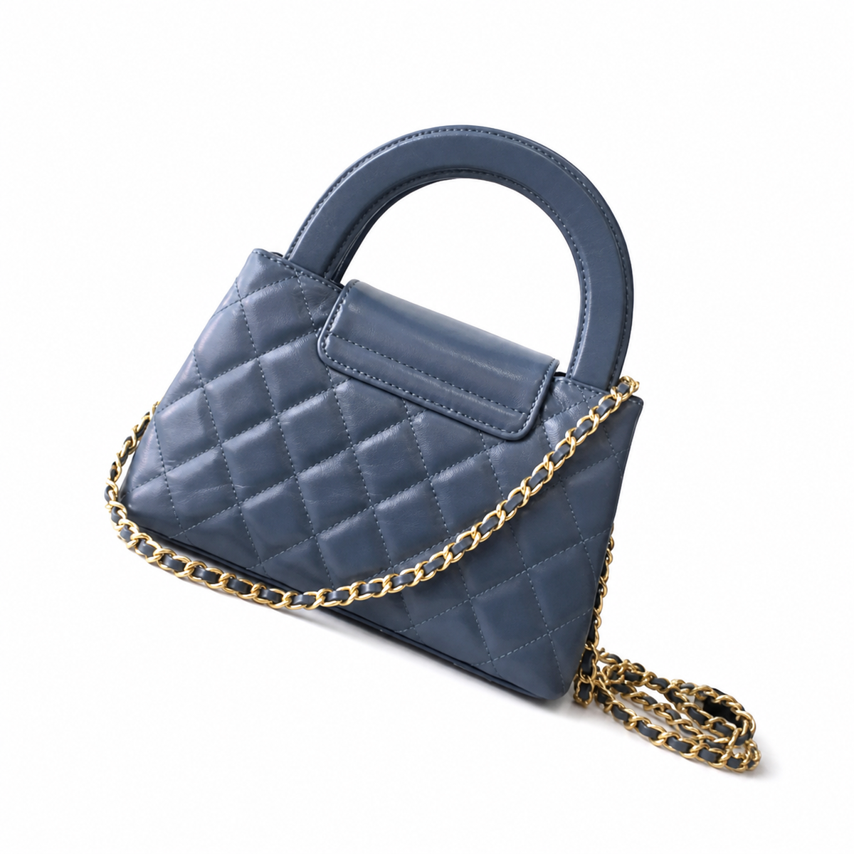 Chanel Classic Quilted Mini Flap Bag | CC Turn-Lock Leather Chain Strap — 13x19cm