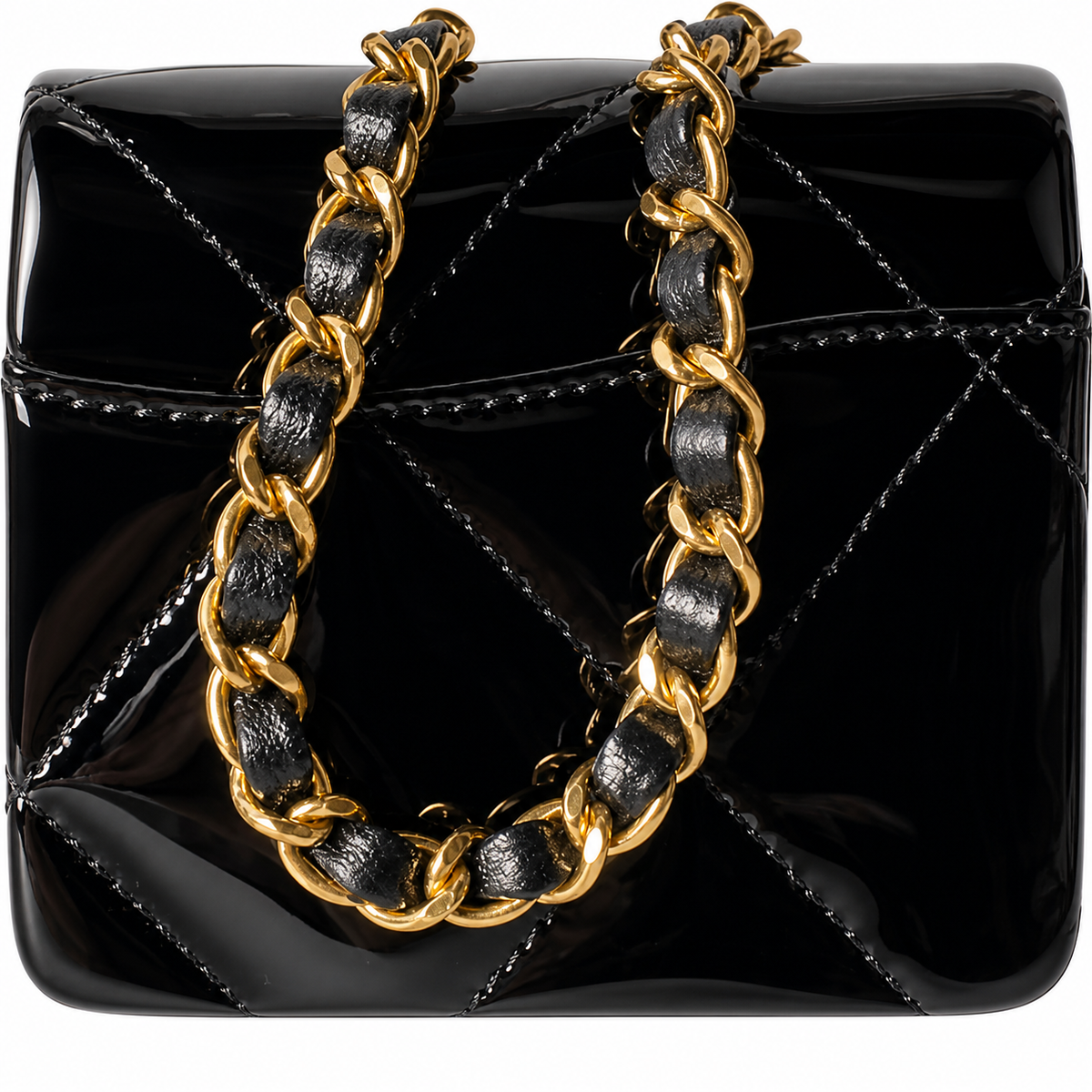 Chanel Classic Quilted Wallet on Chain WOC | CC Turn-Lock Chain Strap — 18cm