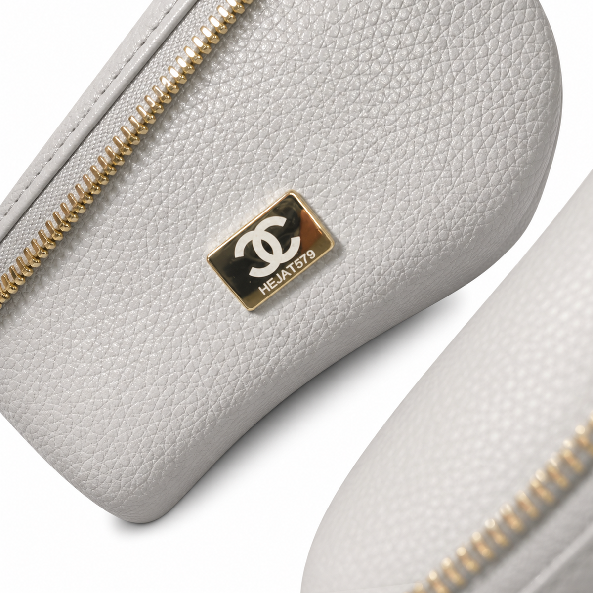 Chanel Large Neo Executive Tote Pearl Grey Grained Calfskin | Gold CC Turn-Lock — 43cm