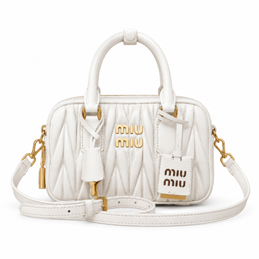 Miu Miu Small Leather Crossbody Bag 19cm