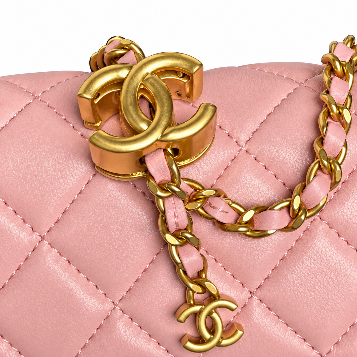 Chanel Quilted Structured Day Bag 20×13×7cm