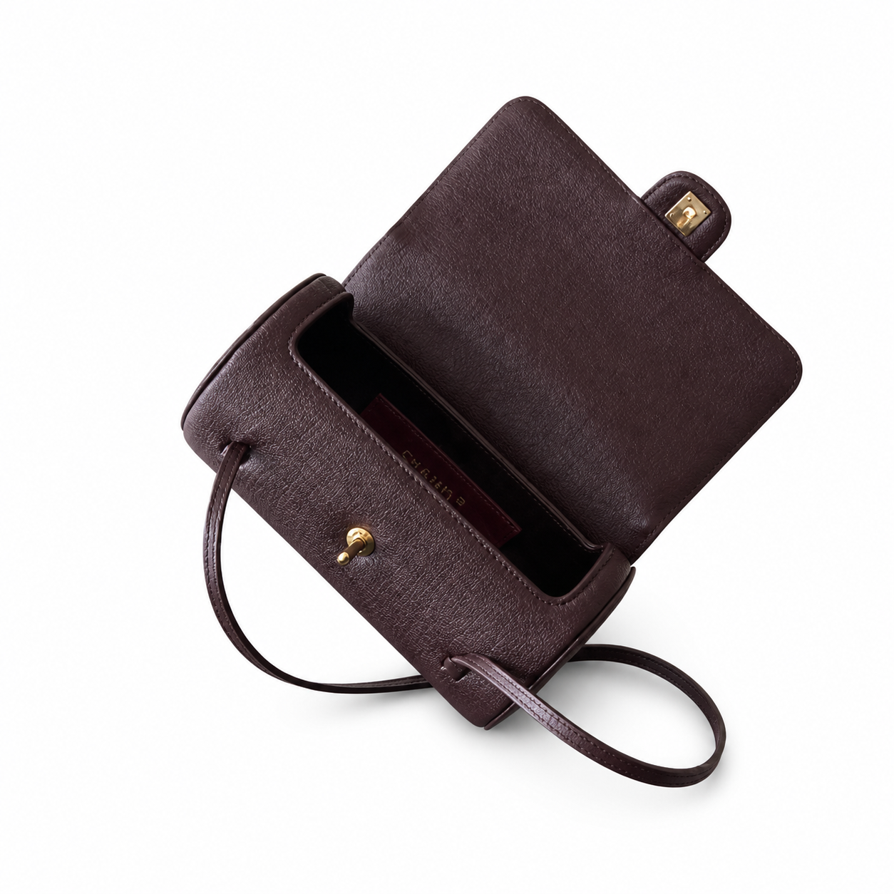 Chanel Dark Chocolate Brown Cylindrical Shoulder Bag | Gold CC — 20cm