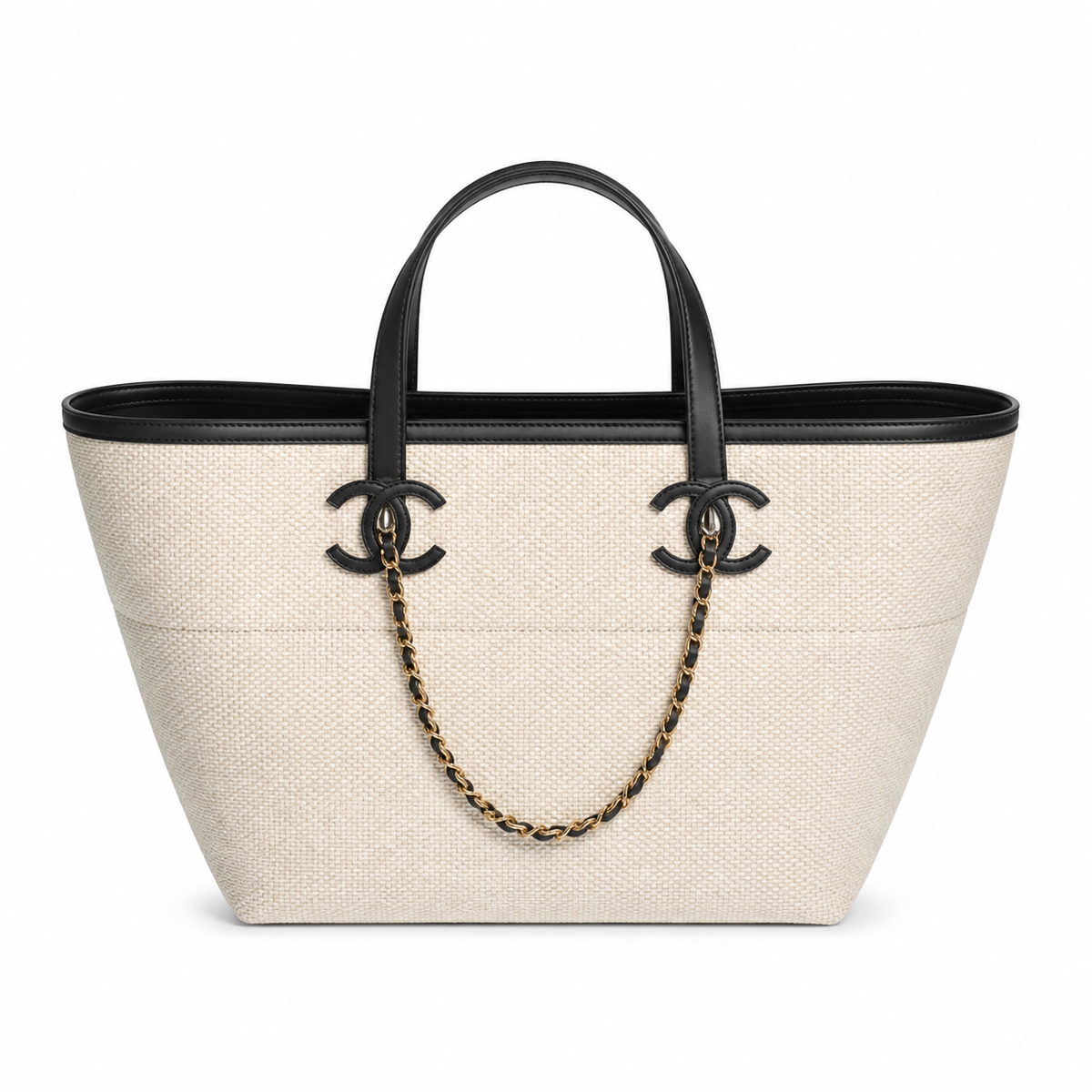Chanel Quilted CC Oversized Tote Bag | Chain Handles — 45cm