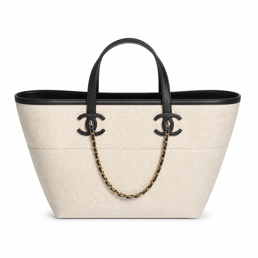 Chanel Quilted CC Oversized Tote Bag | Chain Handles — 45cm