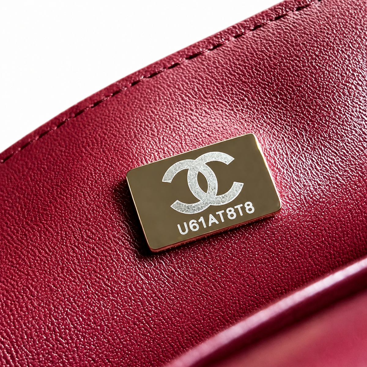 Chanel Burgundy Calfskin Large Shopping Tote | Raised CC & Gold Chain — 36cm