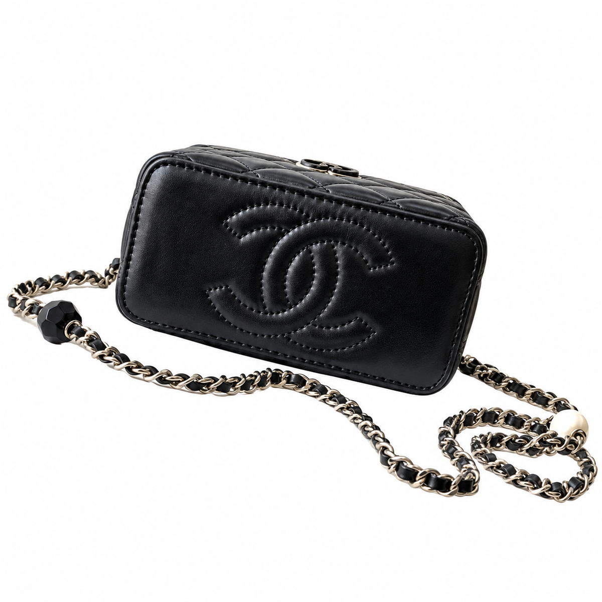 Chanel Quilted Mini Chain Wallet Bag 17×9.5×8cm