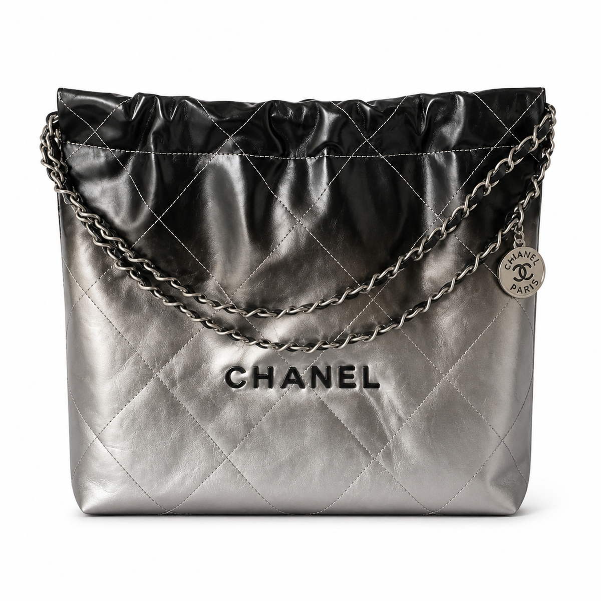 Chanel Classic Quilted Tote Bag | CC Hardware Leather Chain Strap — 35x37cm