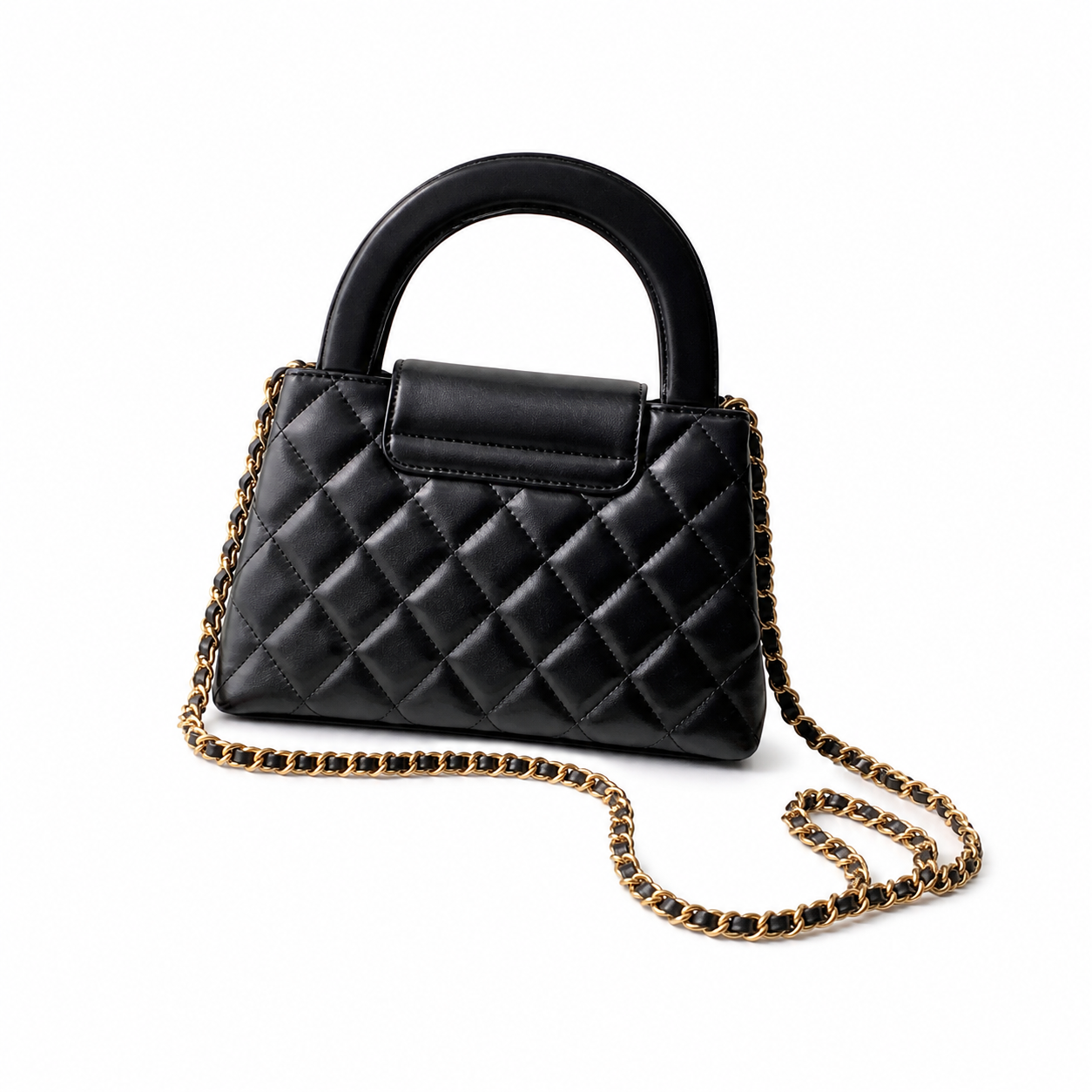 Chanel Classic Quilted Mini Flap Bag | CC Turn-Lock Leather Chain Strap — 13x19cm