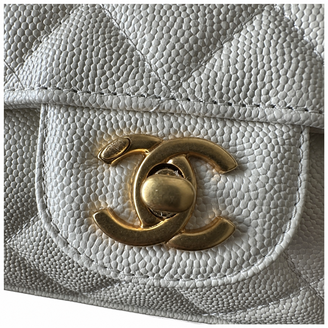 Chanel Classic Quilted Mini Flap Bag | CC Turn-Lock Chain Strap — 19cm