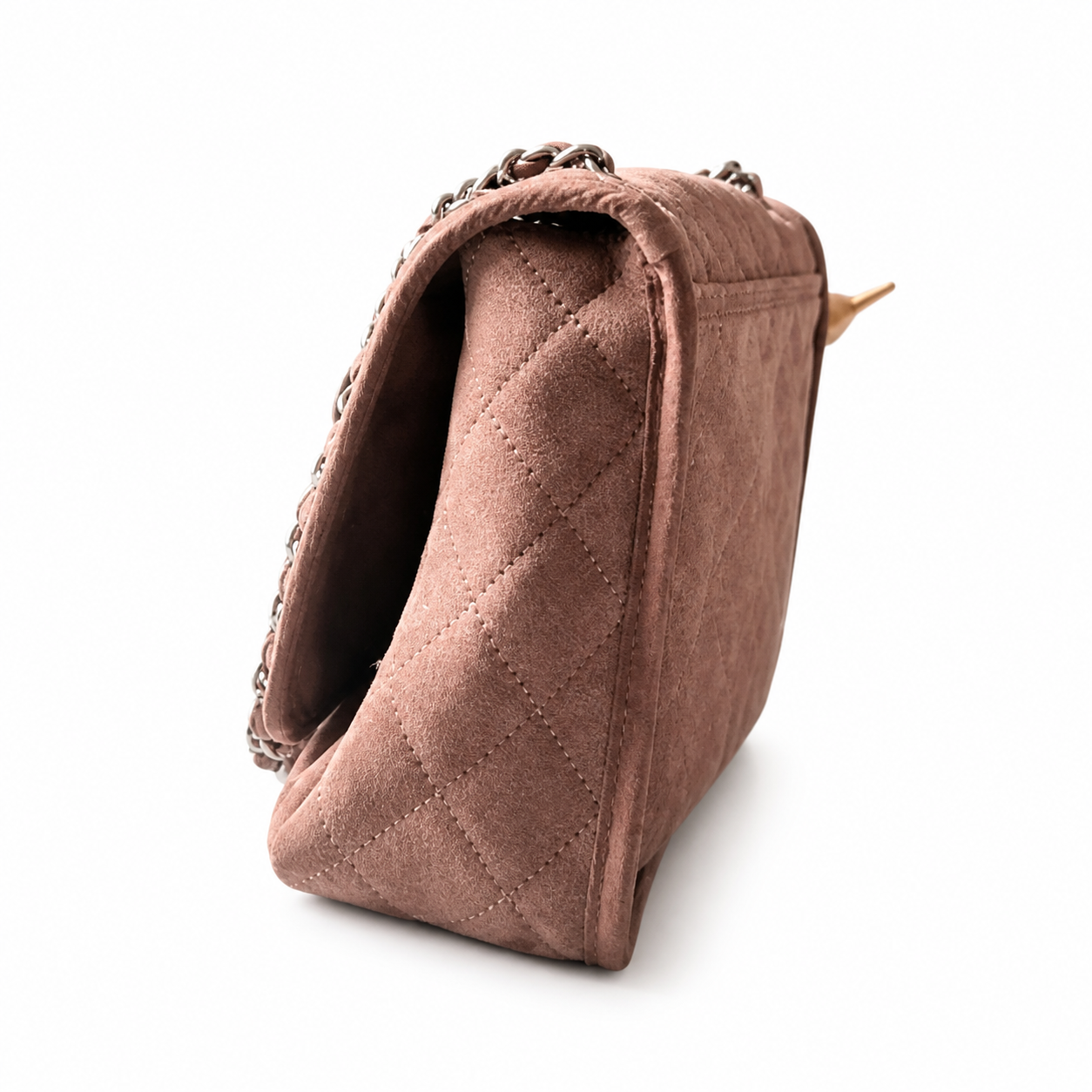 Chanel Classic Quilted Grand Flap Bag | CC Hardware & Gold Chain — 34cm