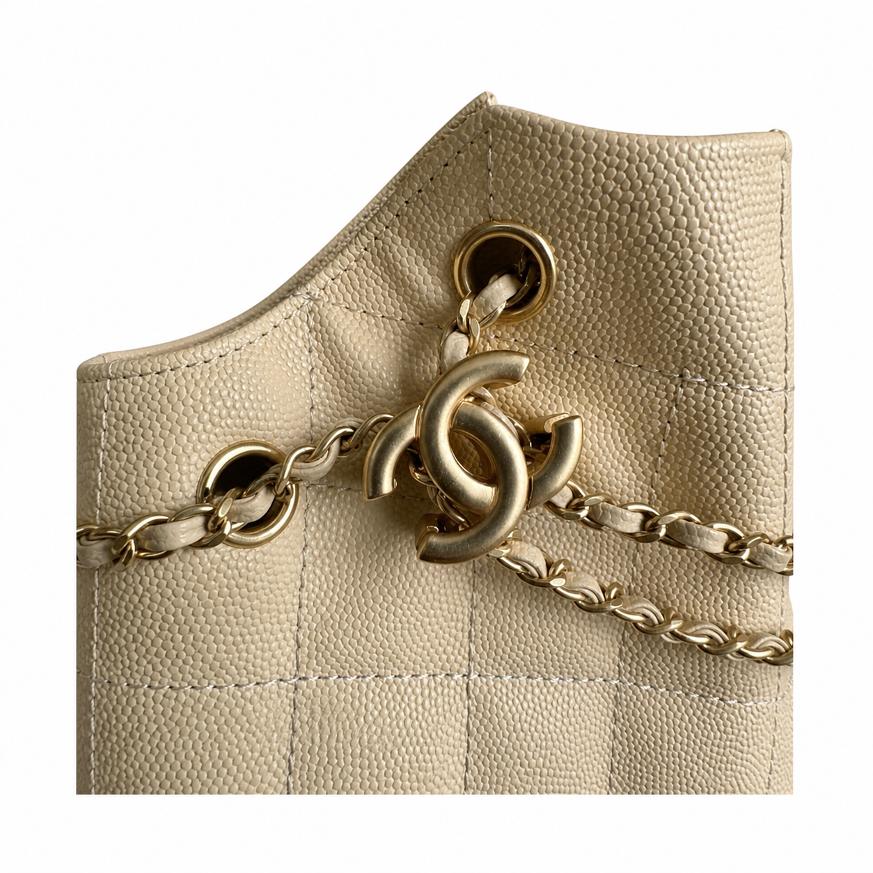 Chanel Classic Quilted Square Box Handbag | CC Turn-Lock Top Handle — 23cm