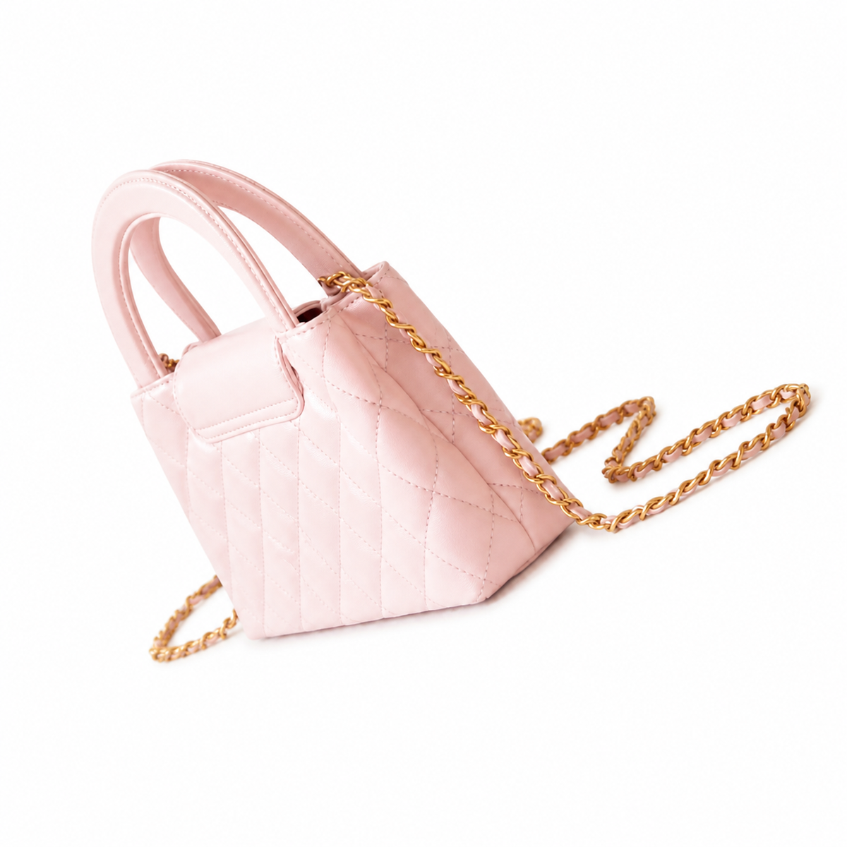 Chanel Classic Quilted Mini Flap Bag | CC Turn-Lock Leather Chain Strap — 13x19cm