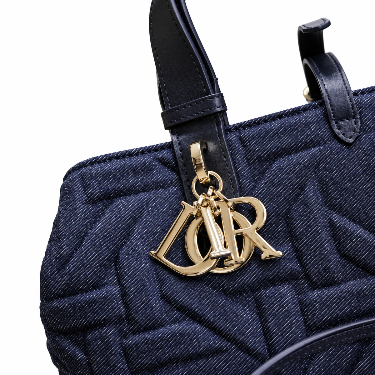 Dior Cannage Quilted Deep Top Handle Bag 28.5cm