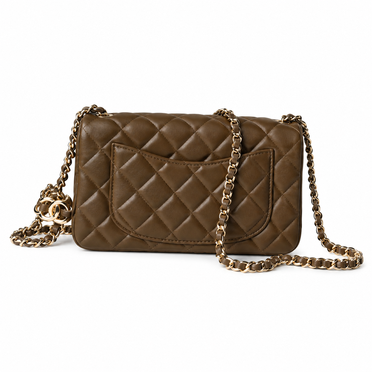 Chanel Quilted Two-Tone Shoulder Bag 20×13×7cm