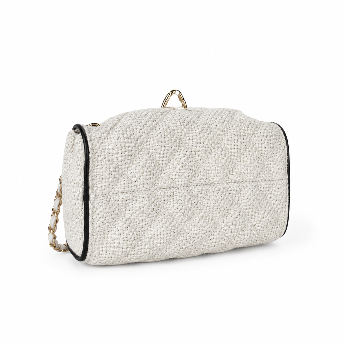 Chanel Classic Quilted Medium Top Handle Handbag | CC Turn-Lock Chain Strap — 21cm