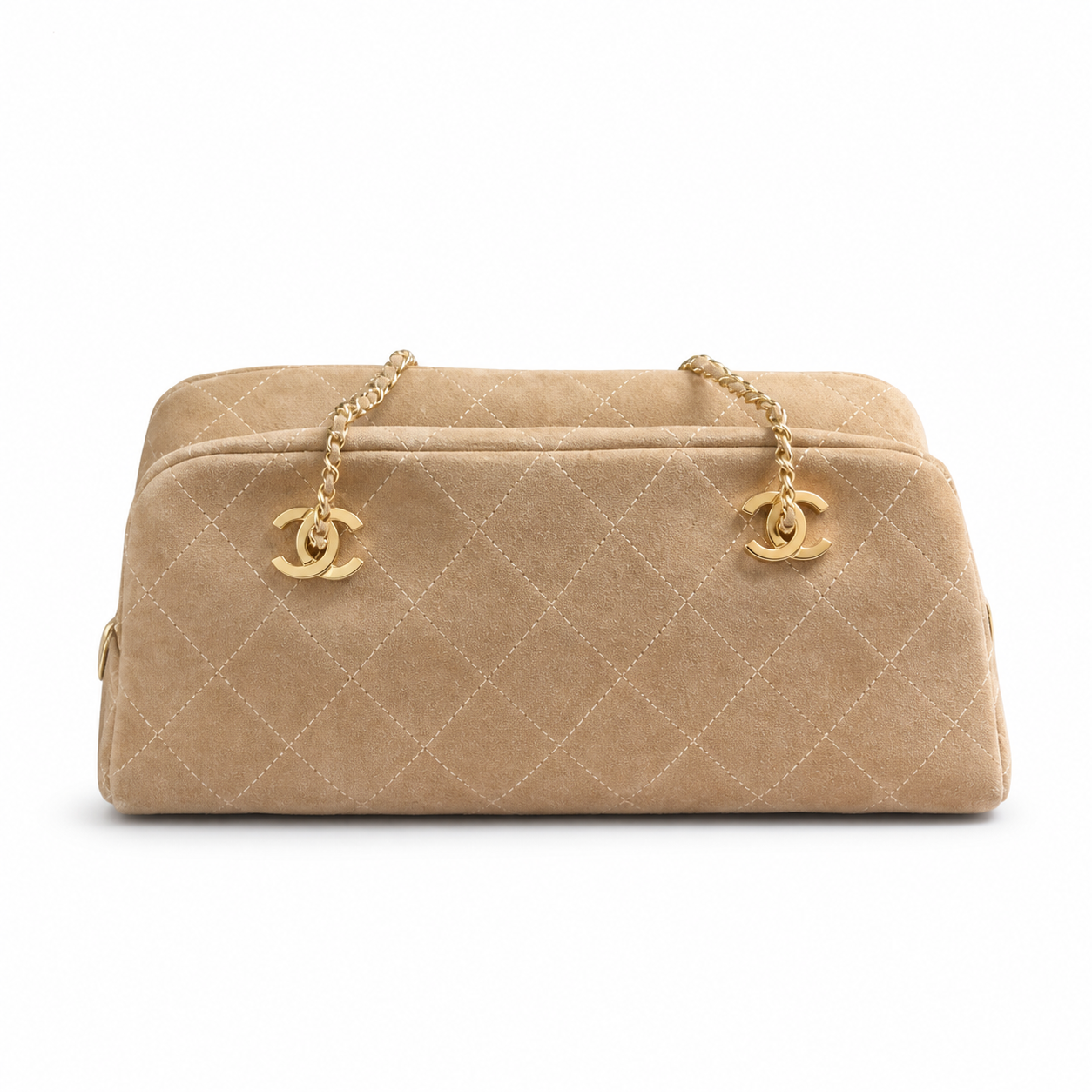 Chanel Quilted CC Wide Flap Bag | CC Hardware & Chain — 32cm