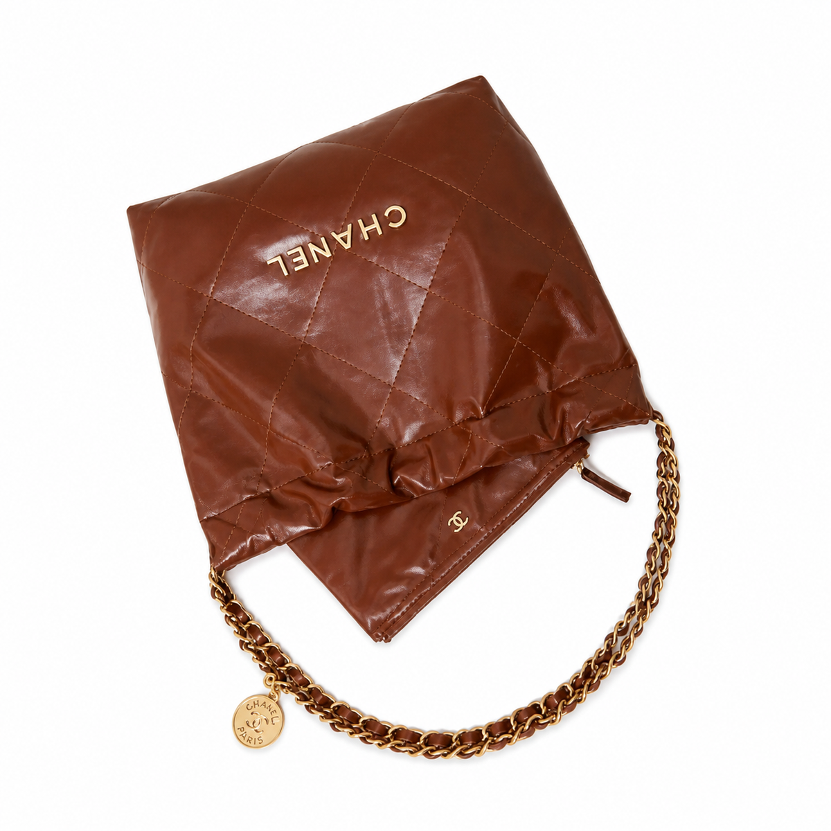 Chanel Classic Quilted Tote Bag | CC Hardware Leather Chain Strap — 35x37cm