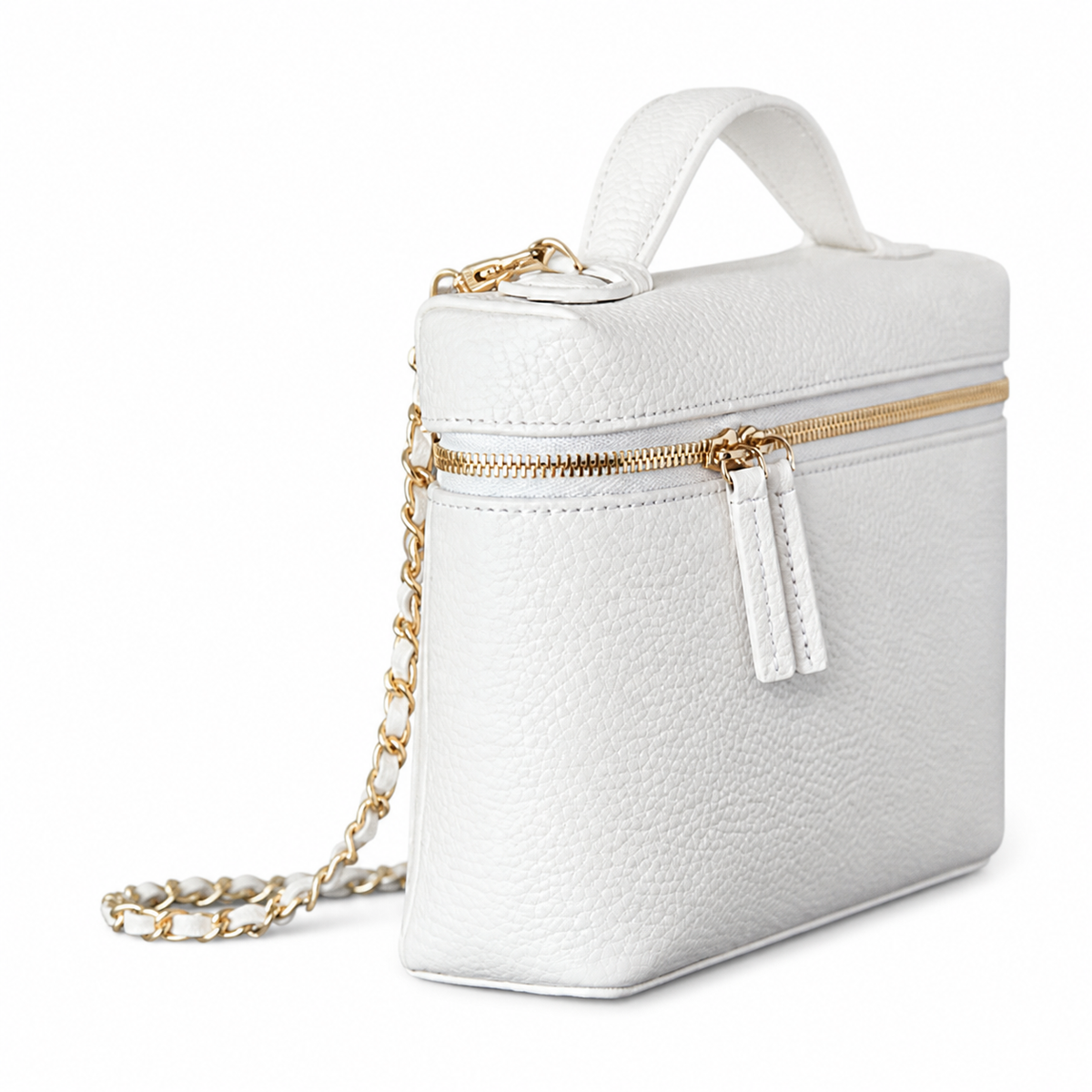 Chanel Burgundy Caviar Leather CC Flap Bag | Gold Chain — 23cm