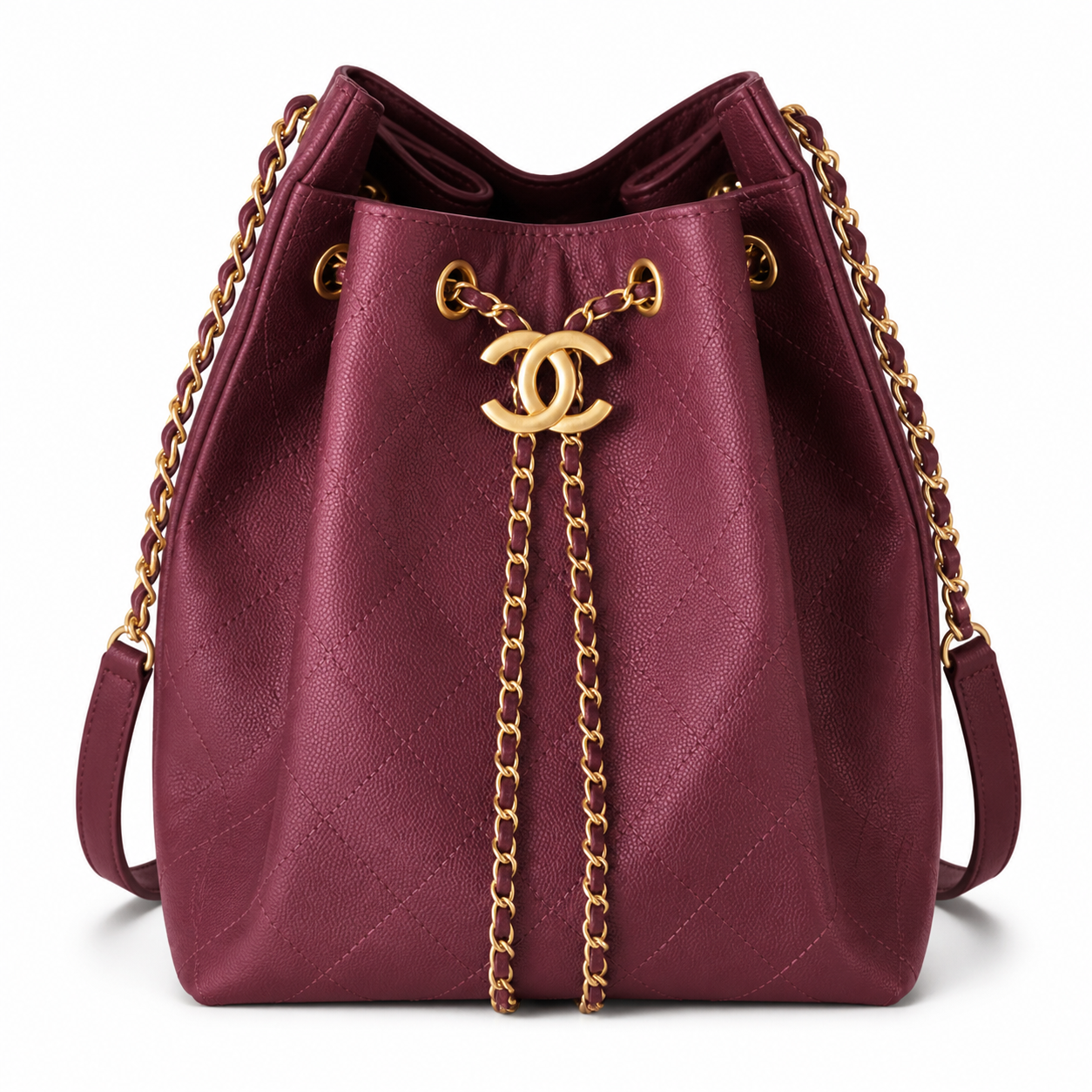 Chanel Classic Quilted Large Top Handle Tote Bag | CC Turn-Lock Chain Strap — 40cm