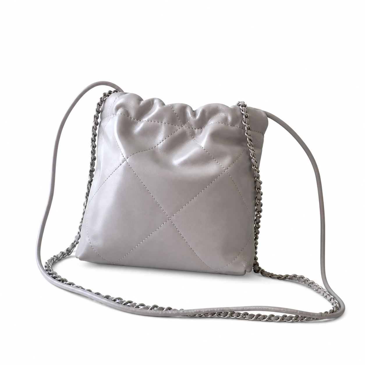 Chanel Classic Quilted Mini Tote Bag | CC Hardware Leather Chain Strap — 19x20cm