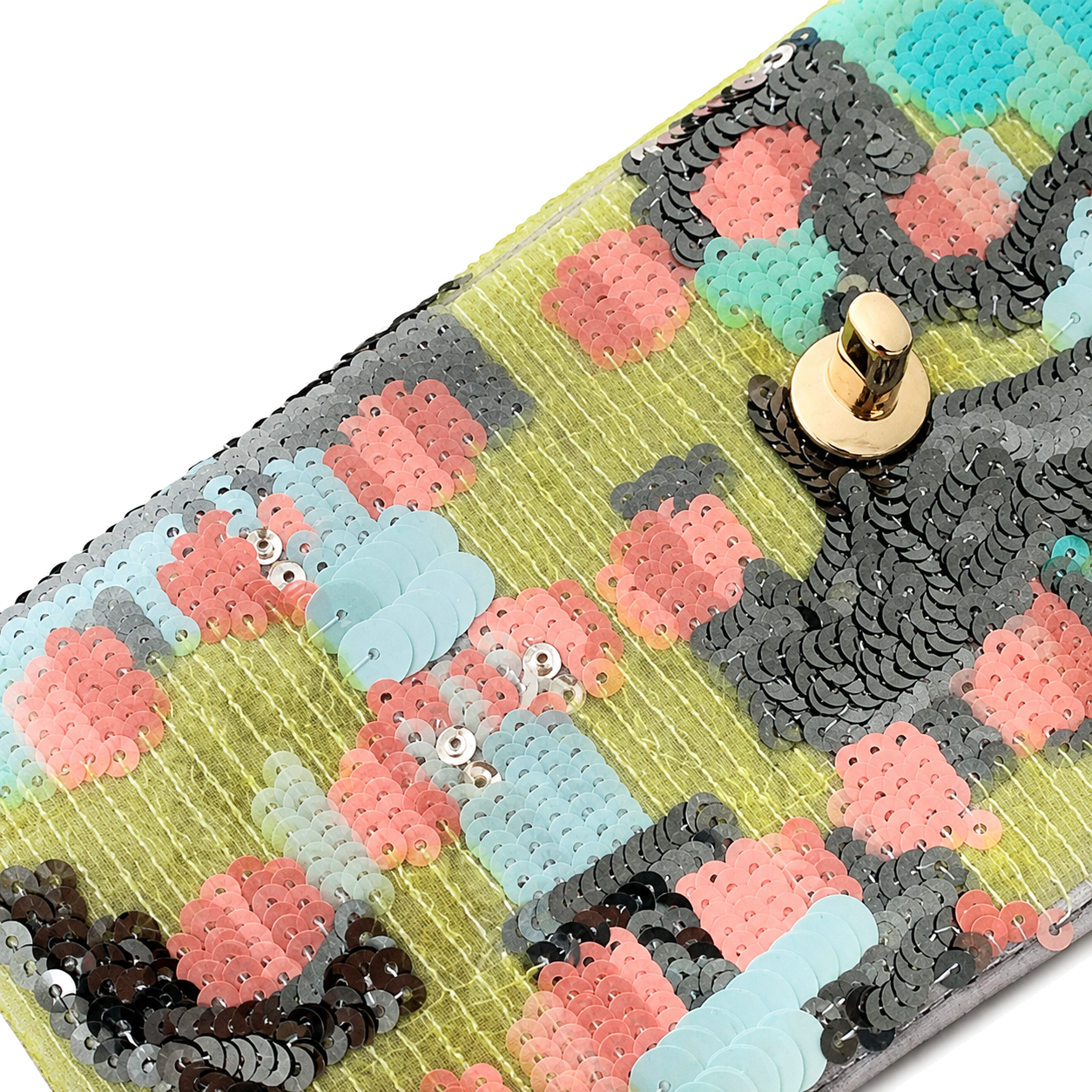 Chanel Multicolor Sequin Patchwork Classic Flap Bag